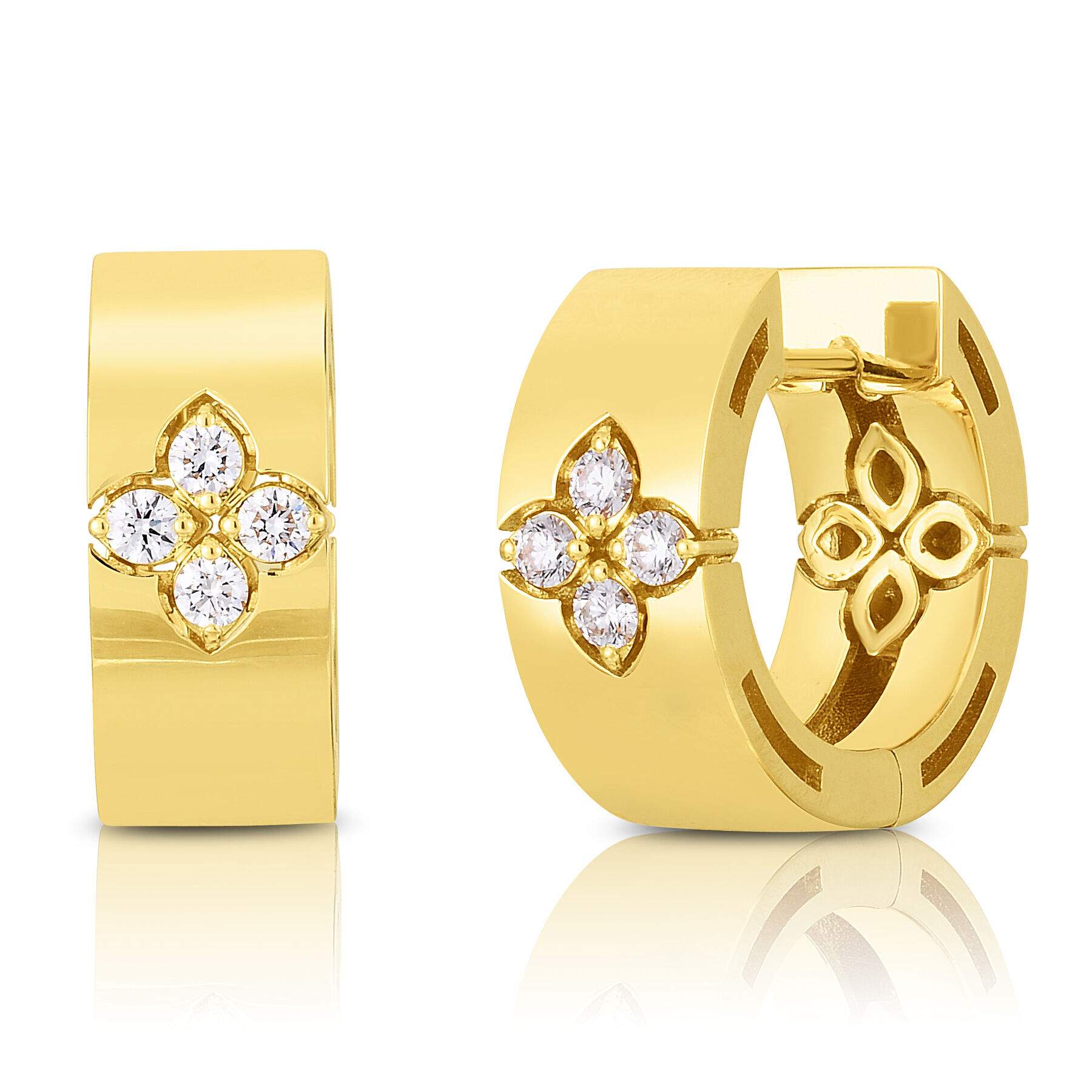 Roberto Coin Love In Verona Small Hoop Earrings Provident Jewelery