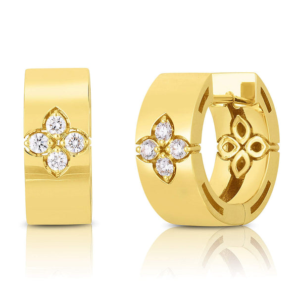 Roberto Coin Love In Verona Small Hoop Earrings Provident Jewelery