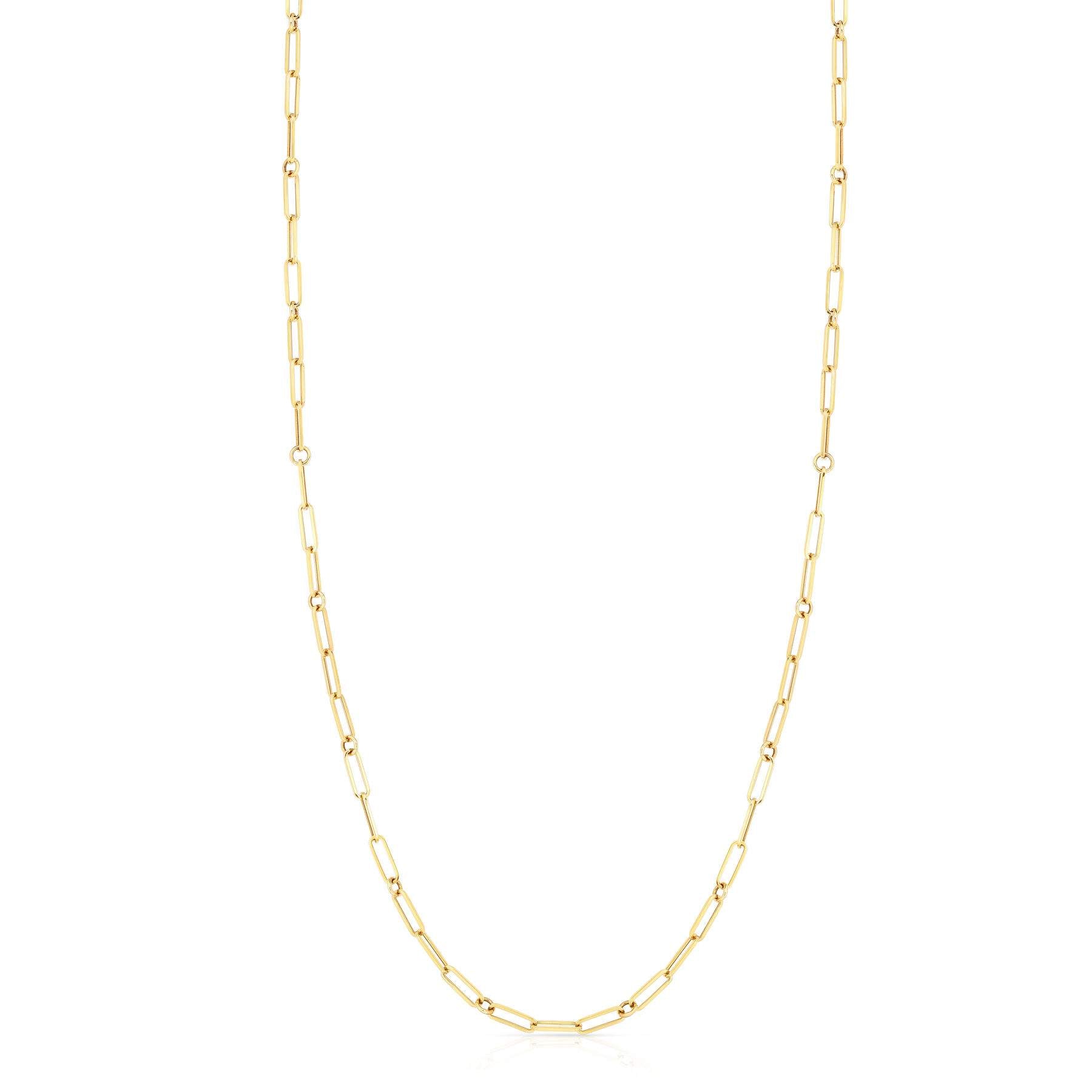 Roberto Coin Designer Paperclip & Round Link Necklace
