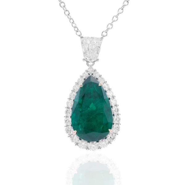 Emerald & Diamond Necklace