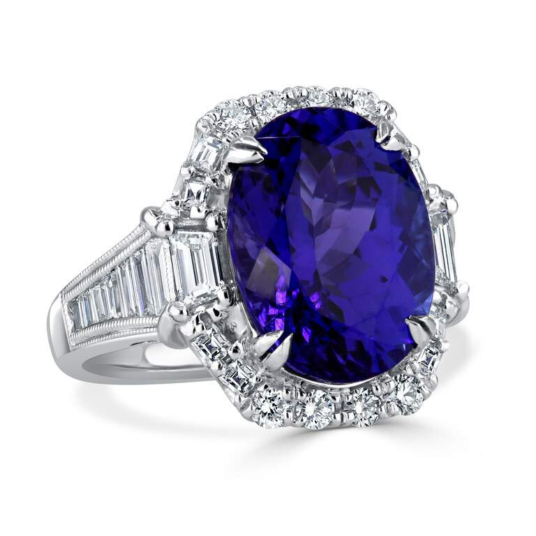 Tanzanite And Diamond Ring