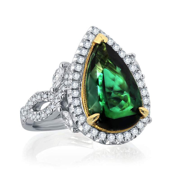 Emerald And Diamond Ring