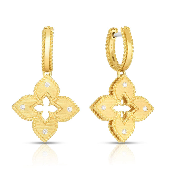 Roberto Coin Venetian Princess Flower Drop Earrings Provident Jewelery
