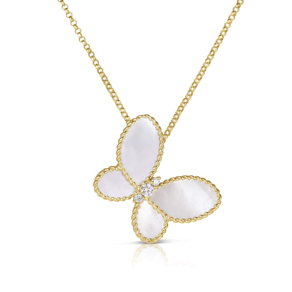 ROBERTO COIN JASMINE BUTTERFLY NECKLACE