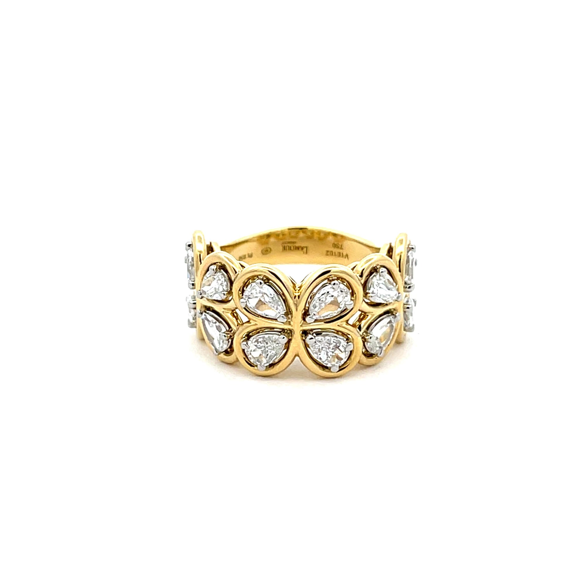 Christopher Designs 3 Flower Ring