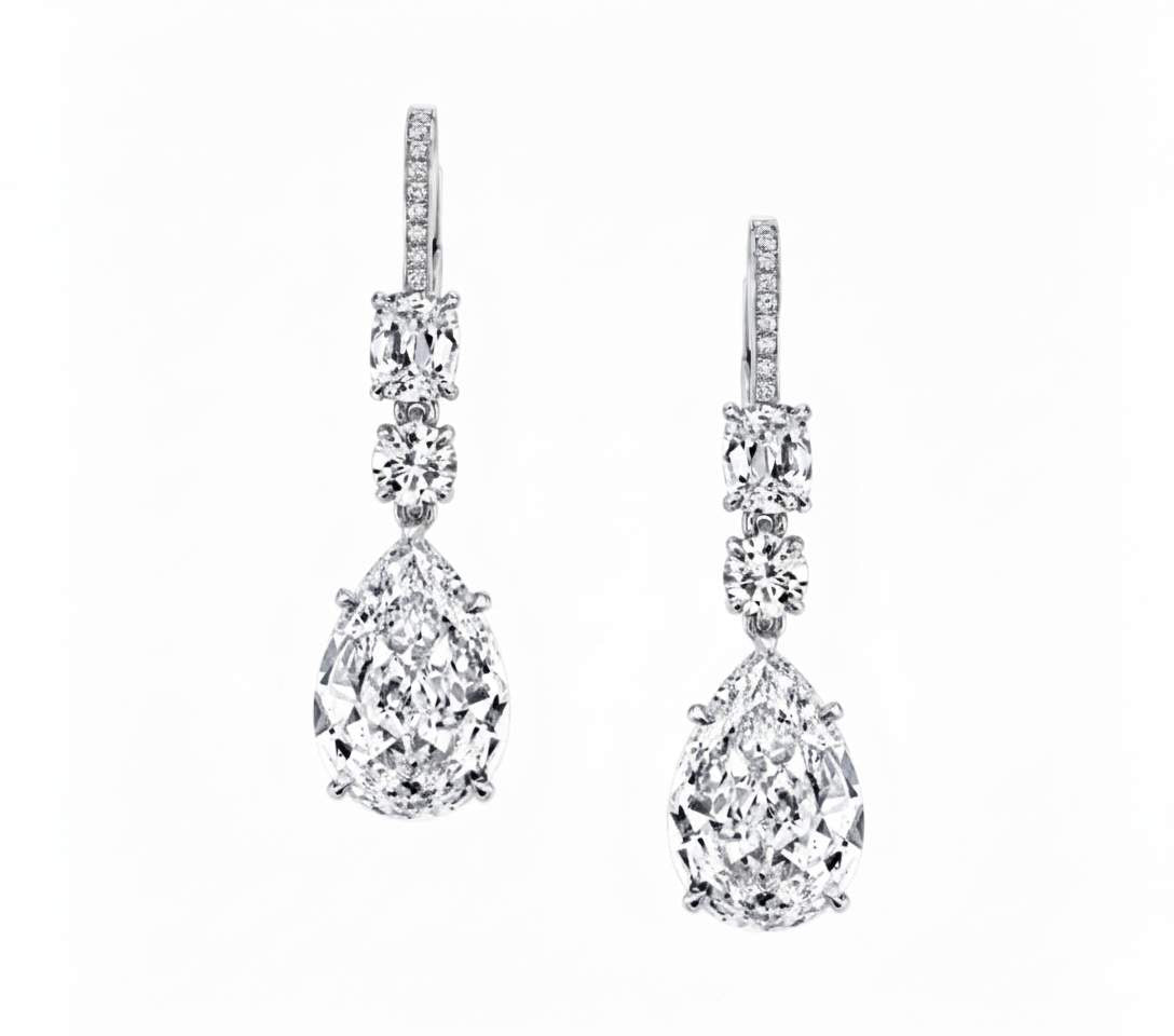 Diamond Dangle Earrings