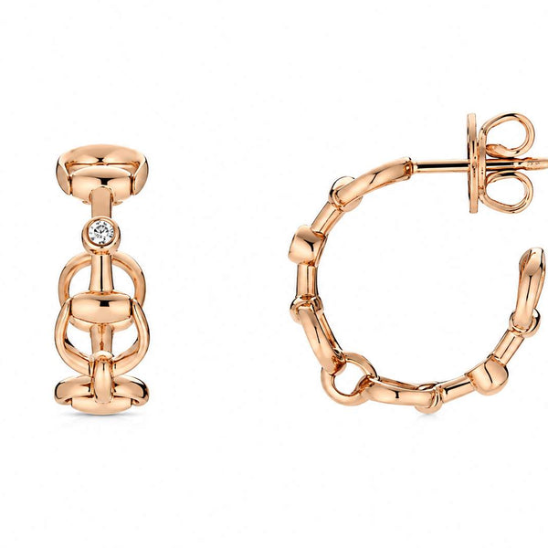 Gucci Horsebit Mini Hoop Earrings