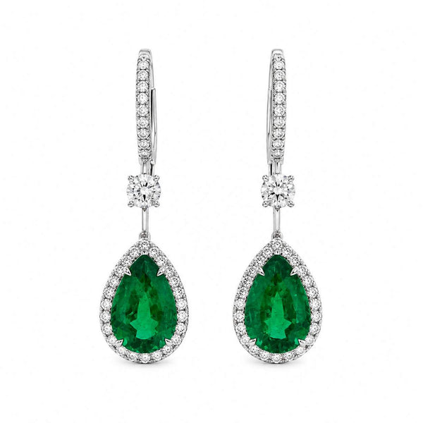 Emerald & Diamond Earrings