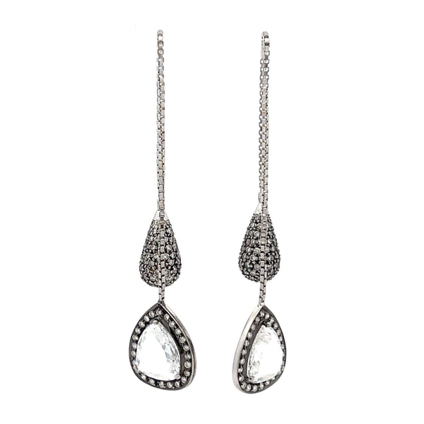 Diamond Dangle Earrings
