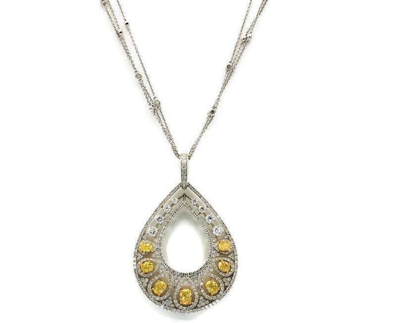 Yellow Diamond Necklace