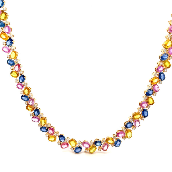 Sapphire & Diamond Necklace