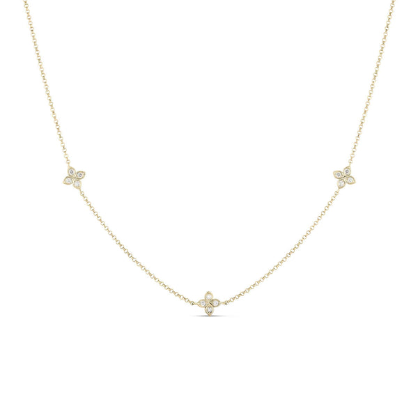 Roberto Coin Love BY The Inch Flower Necklace