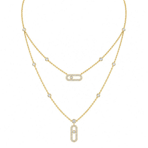 Messika Move Uno 2 Row Necklace