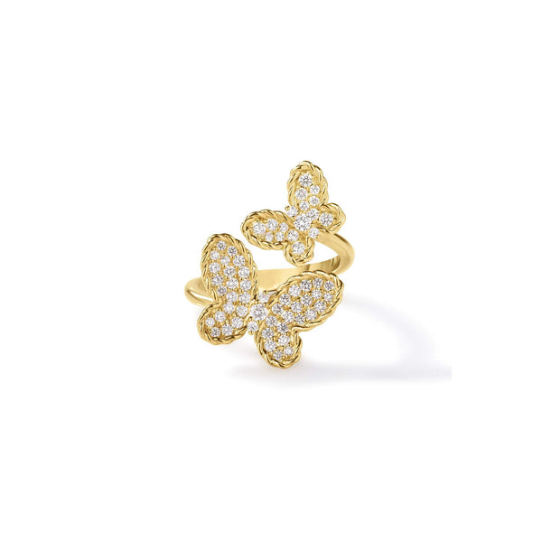 Roberto Coin Jasmine Bypass Butterfly Ring