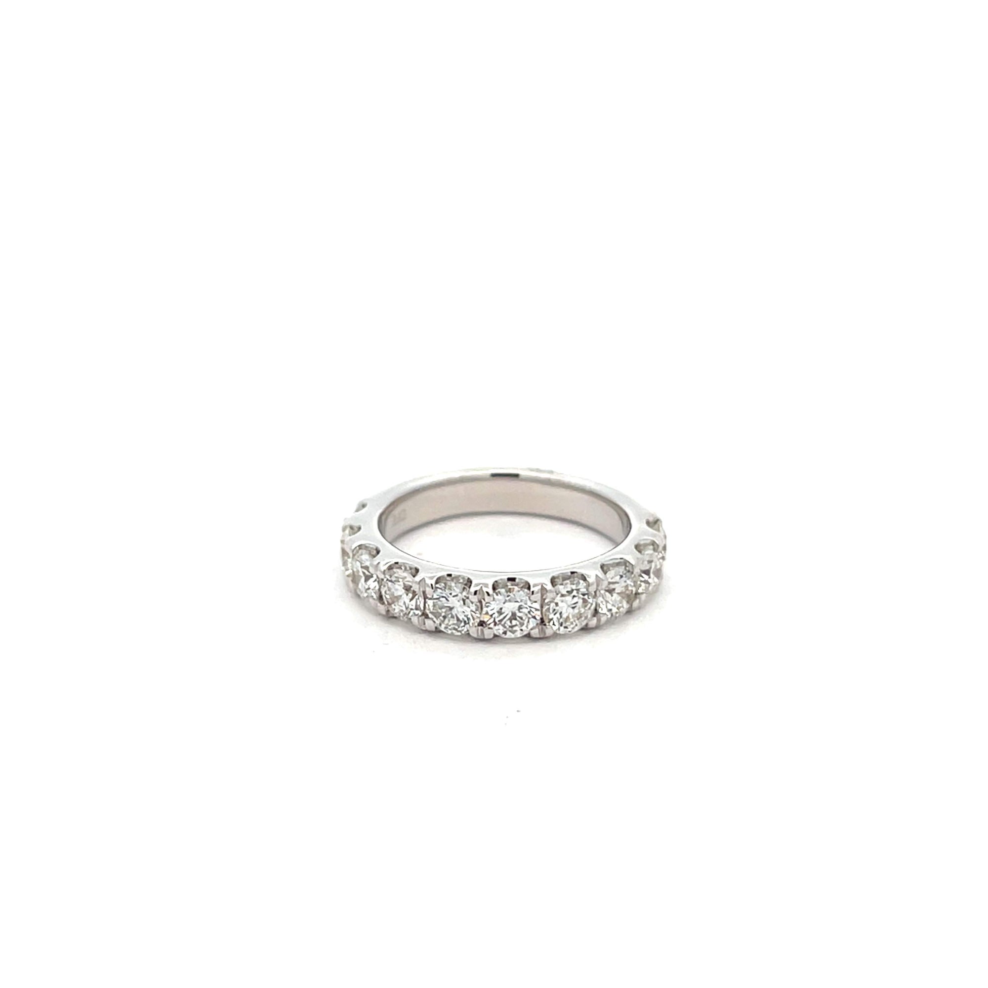 Half-Way Diamond Wedding Band