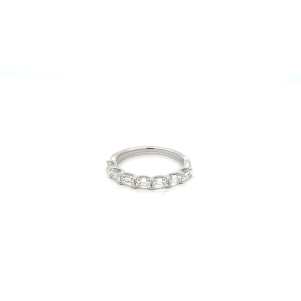 Half-Way Diamond Wedding Band