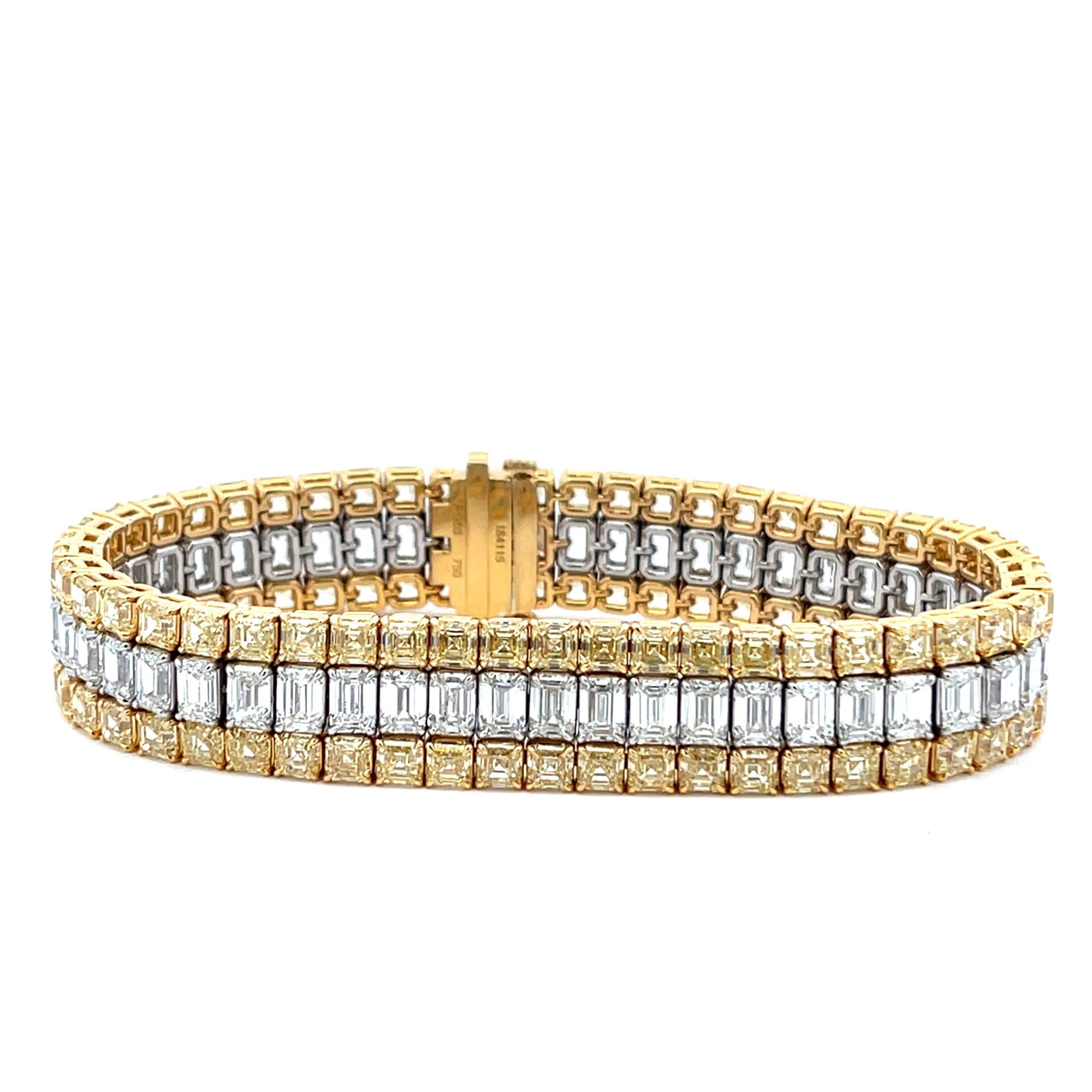 Triple Diamond Tennis Bracelet