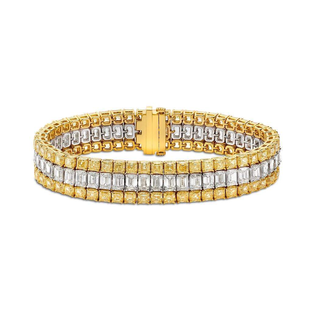 Triple Diamond Tennis Bracelet