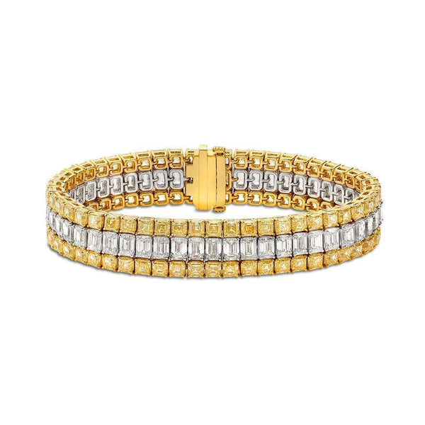 Triple Diamond Tennis Bracelet