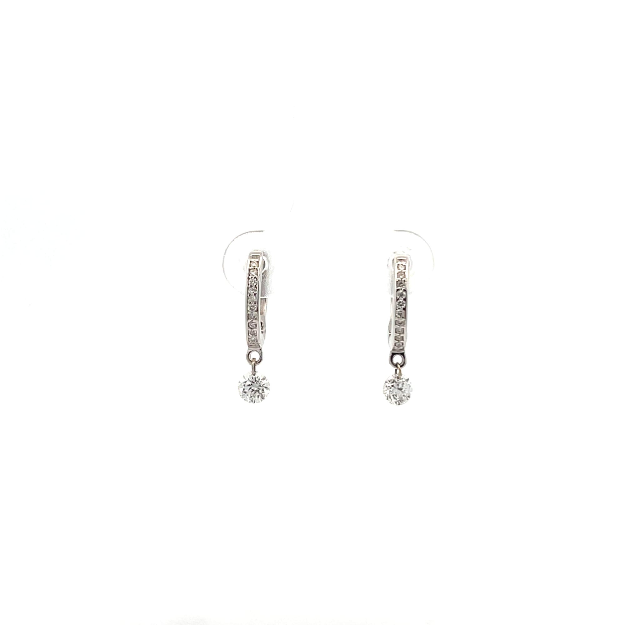 Diamond Hoop Earrings