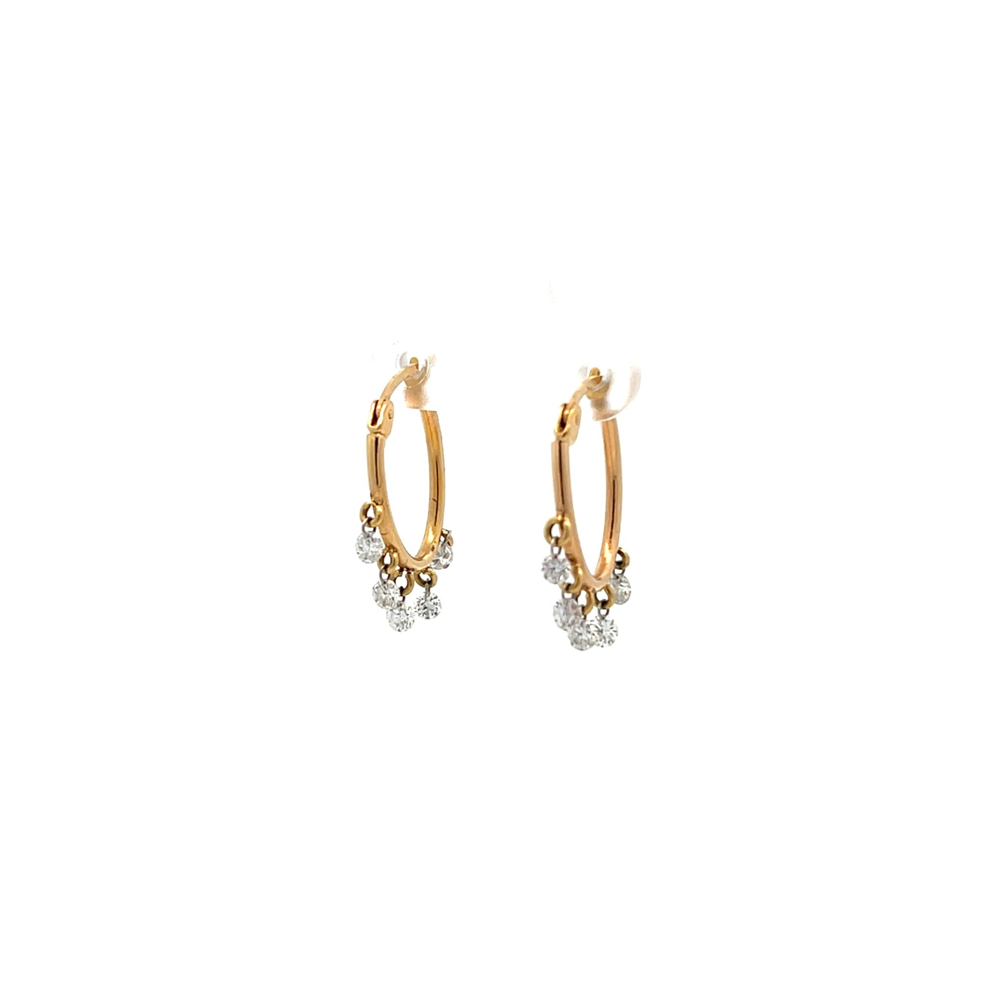 Diamond Hoop Earrings