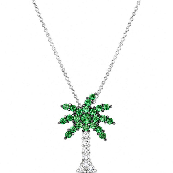 Roberto Coin Tiny Treasure Palm Tree Pendant Necklace
