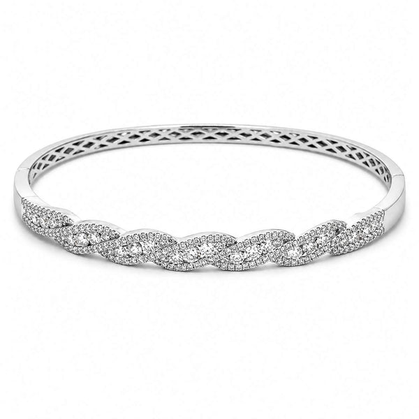 Squiggle Diamond Bangle