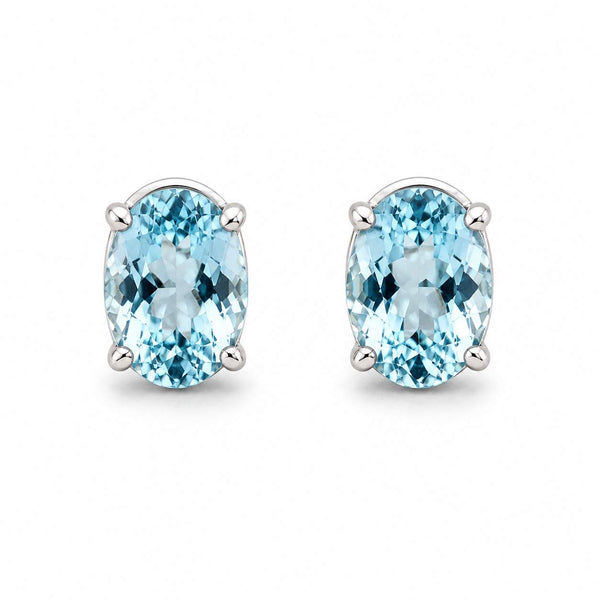 Aquamarine Stud Earrings