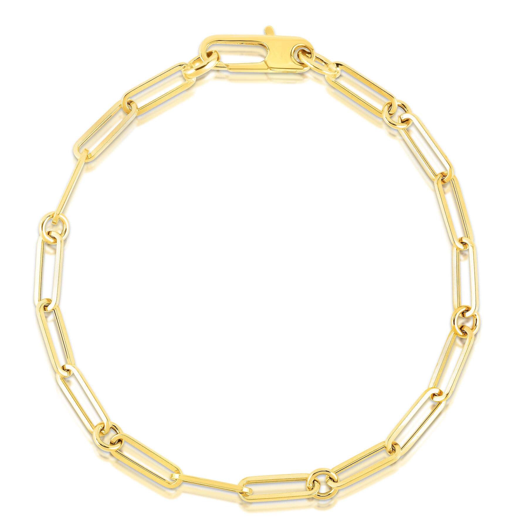 Roberto Coin Designer Paperclip & Round Link Bracelet