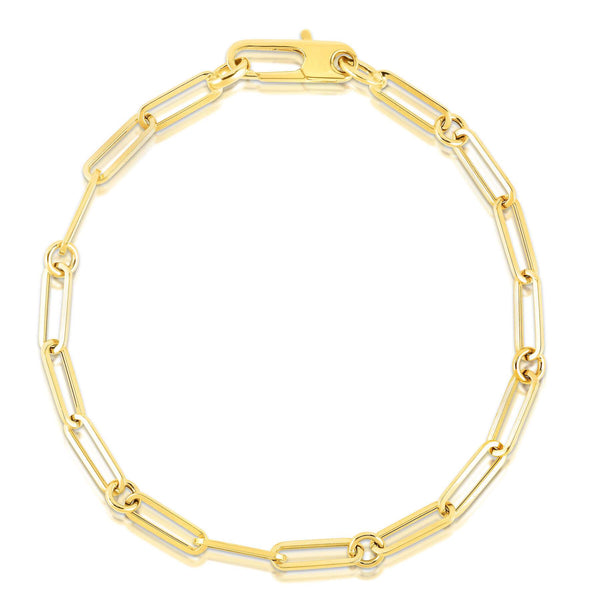 Roberto Coin Designer Paperclip & Round Link Bracelet