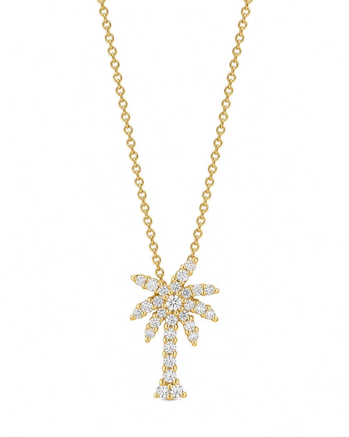 Roberto Coin Tiny Treasure Small Palm Tree Pendant Necklace