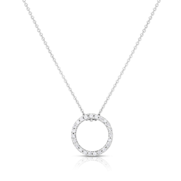 Roberto Coin Tiny Treasure Small Circle Pendant Necklace
