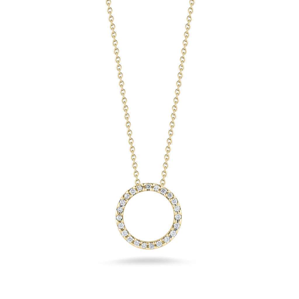 Roberto Coin Tiny Treasure Small Circle Pendant Necklace