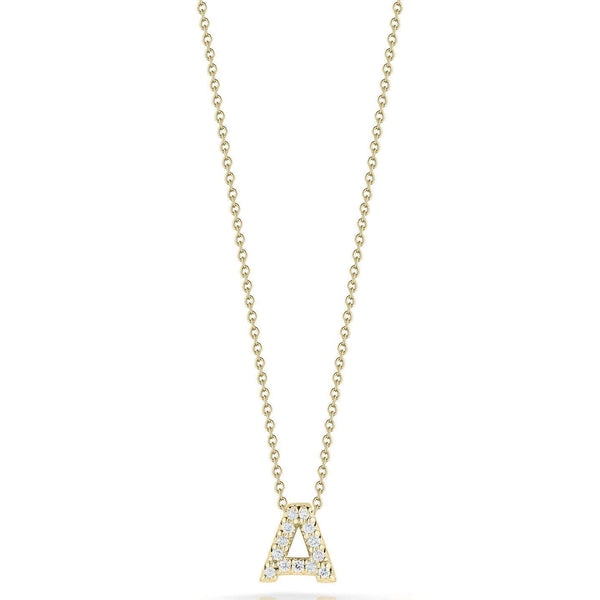 Roberto Coin TIny Treasure Love Letter "A" Pendant Necklace