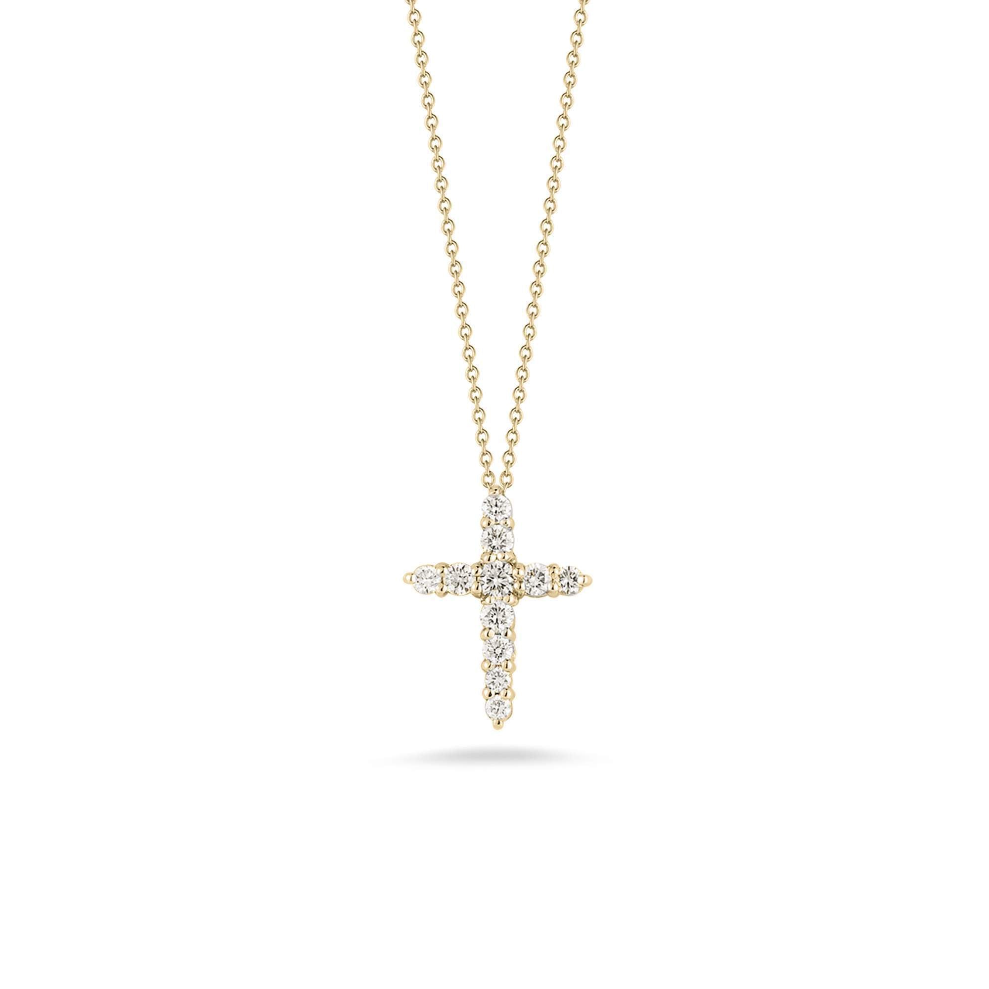 Roberto Coin Tiny Treasure Cross Pendant Necklace