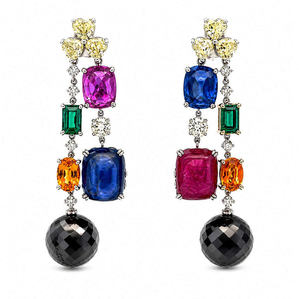 Multi-Colored Chandelier Earrings