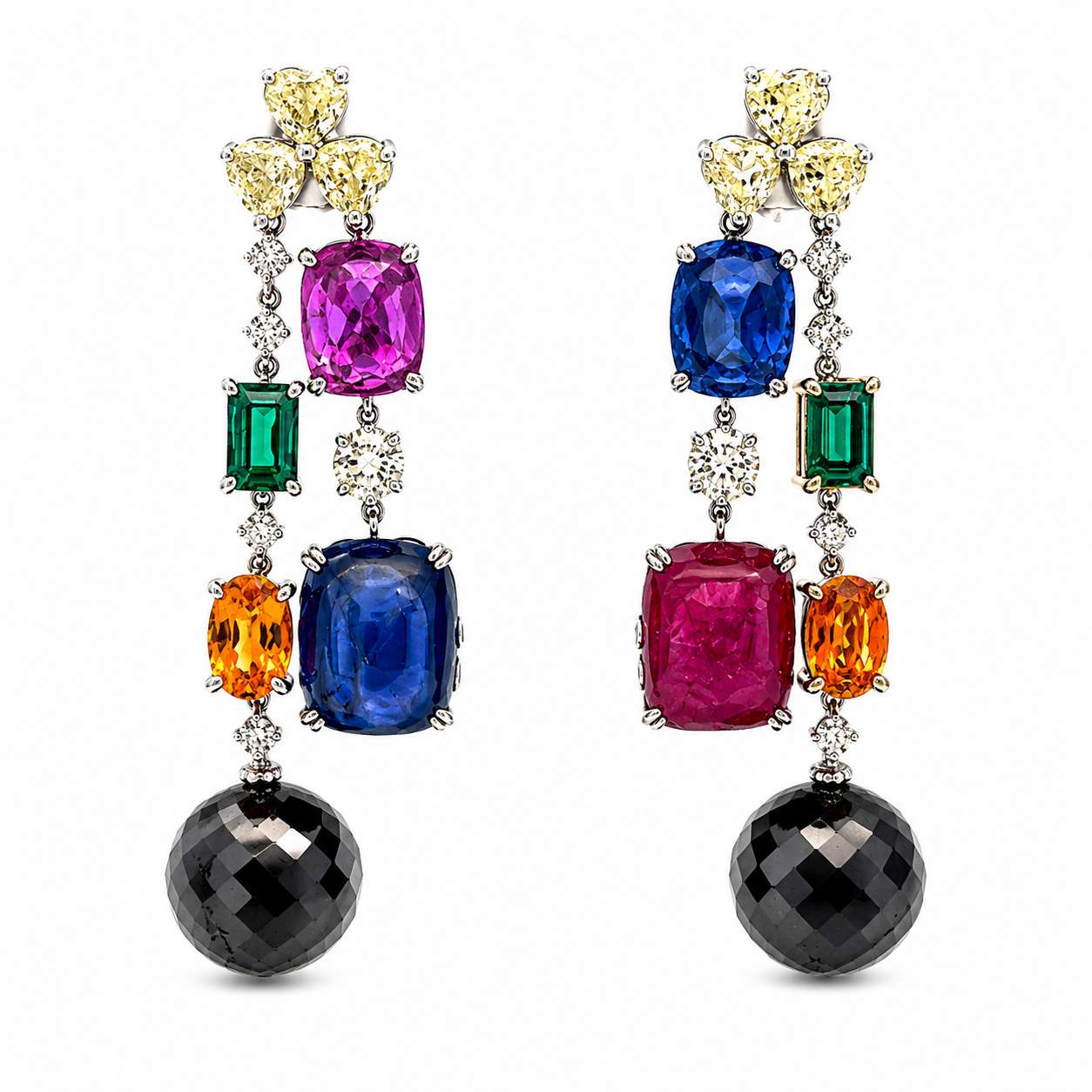 Multi-Colored Chandelier Earrings