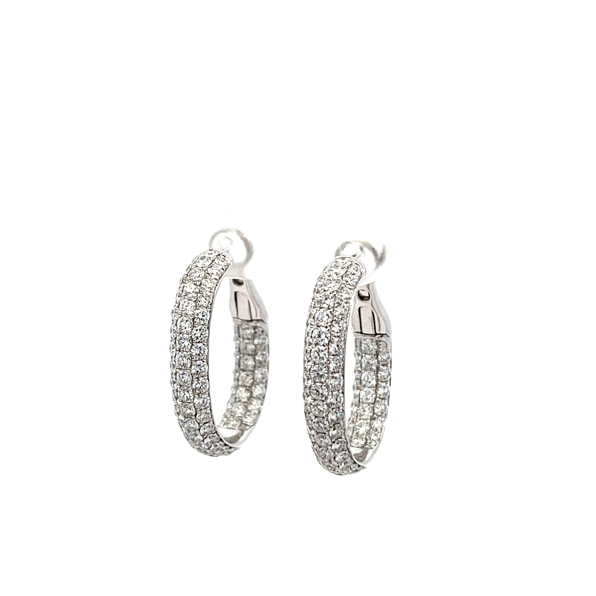 Diamond Hoop Earrings
