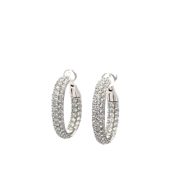 Diamond Hoop Earrings