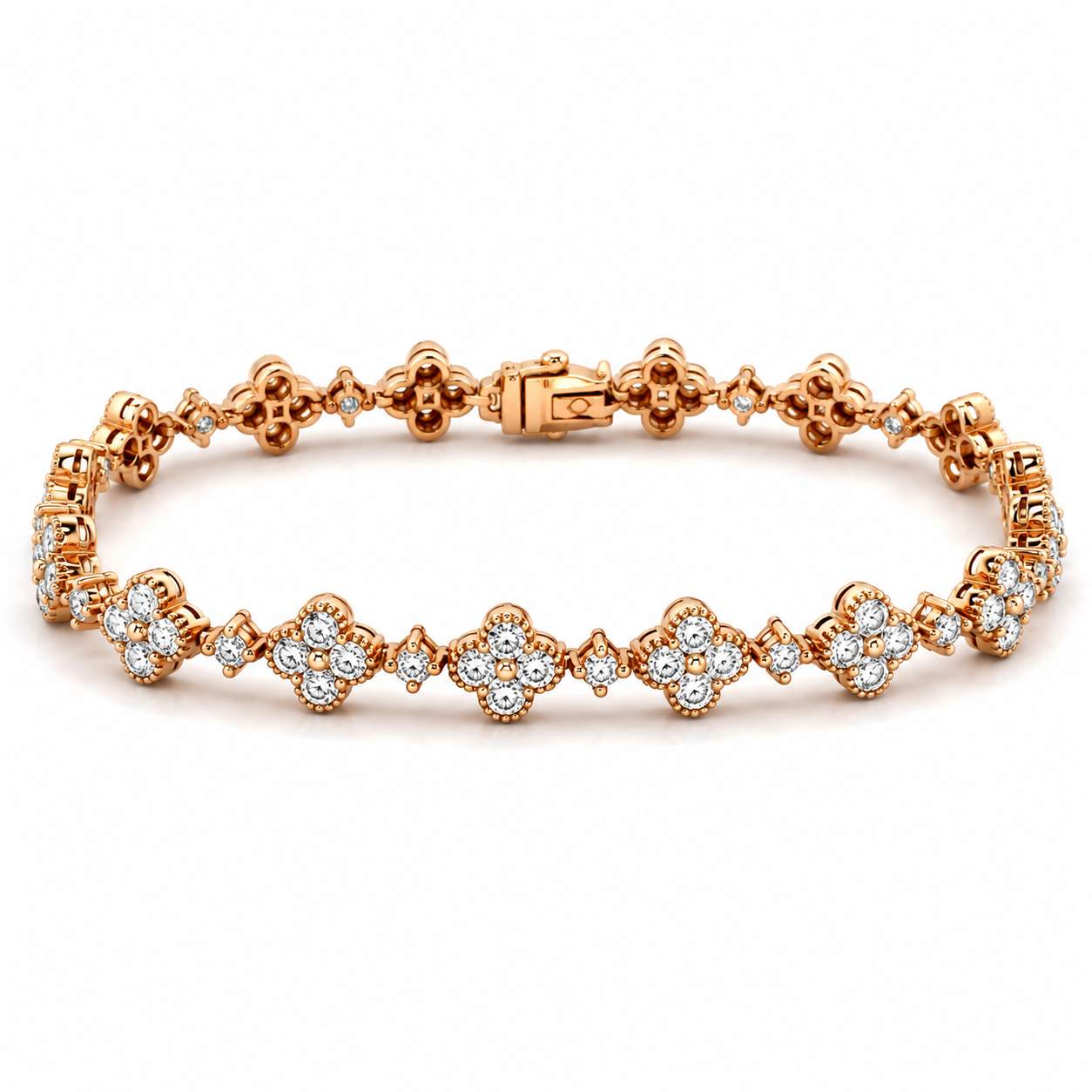 Diamond Clover Bracelet