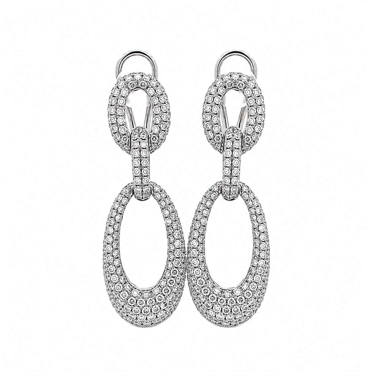 Diamond Dangle Earrings