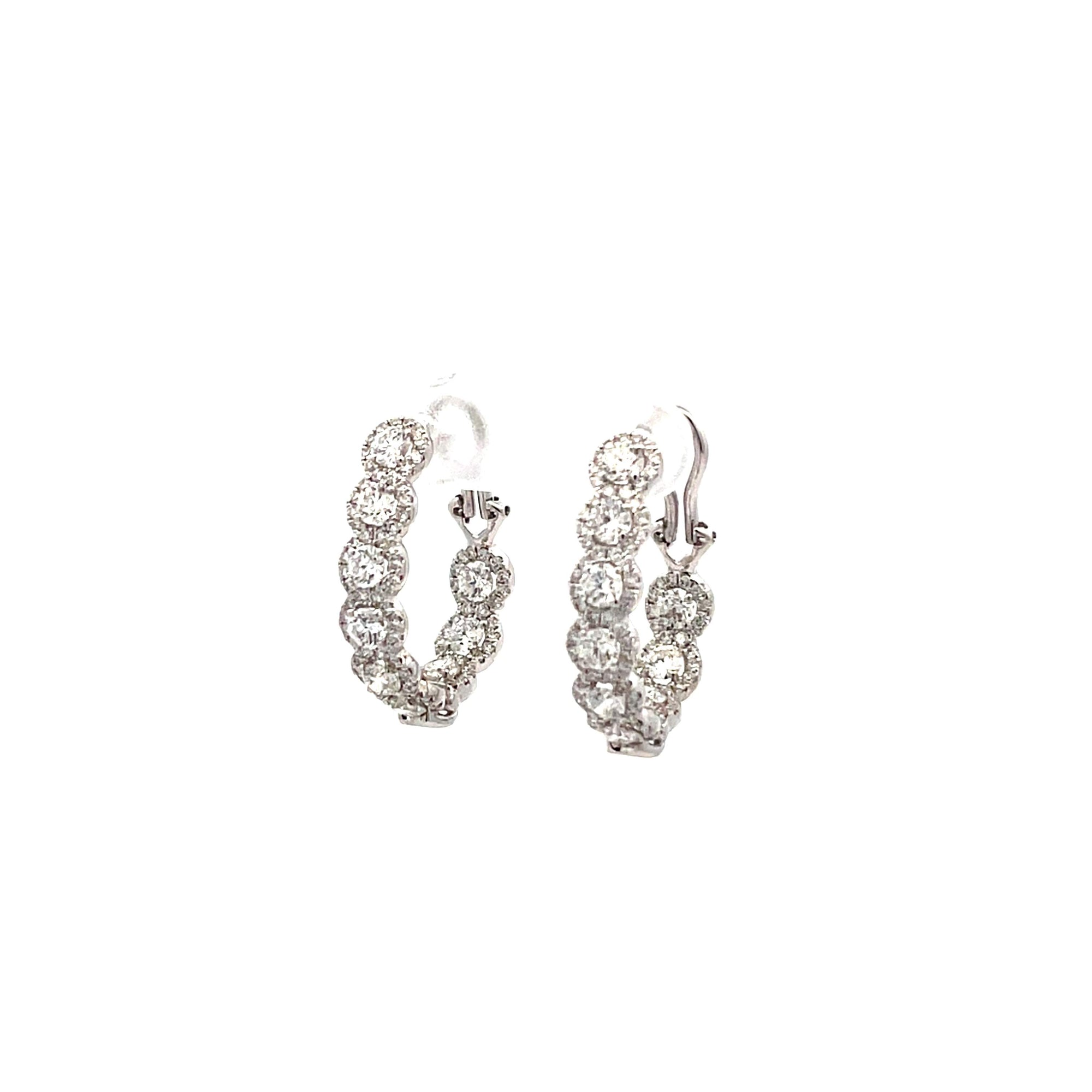 Diamond Hoop Earrings