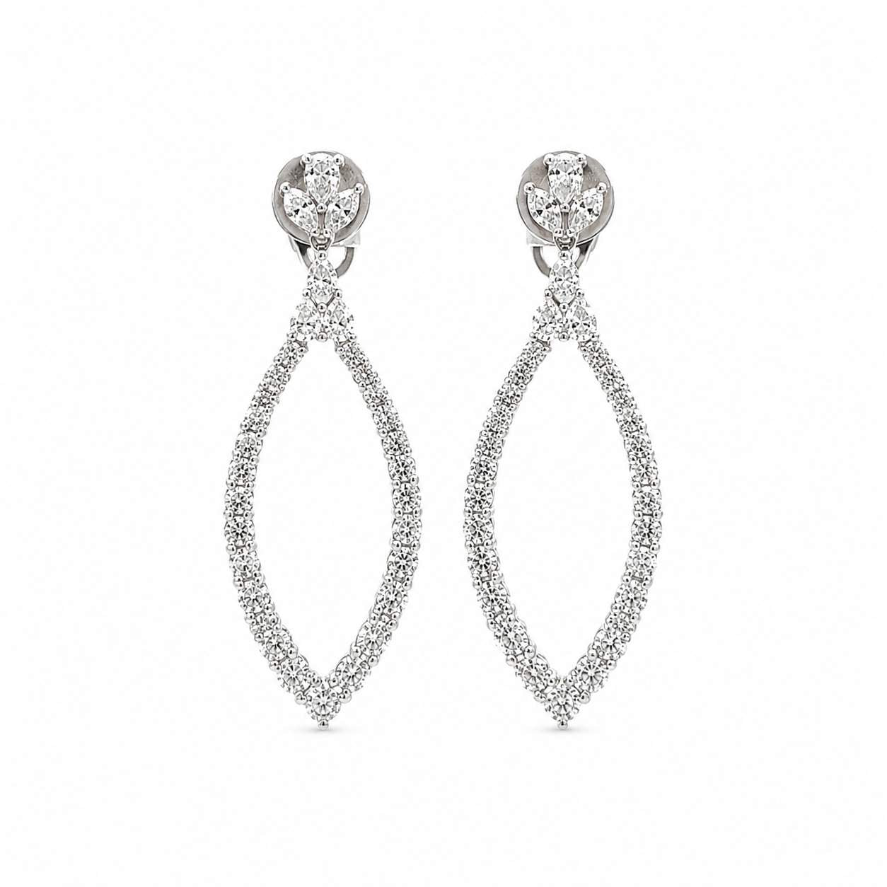 Diamond Hanging Earrings