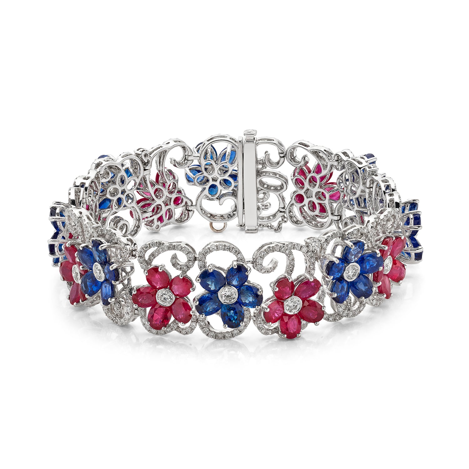 Sapphire and Ruby Bracelet