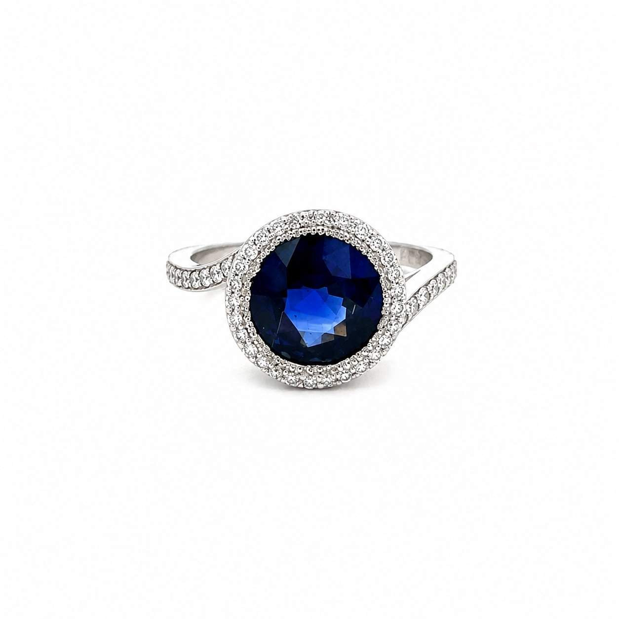 Halo Sapphire Ring