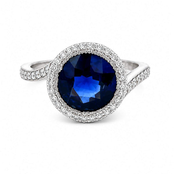 Halo Sapphire Ring