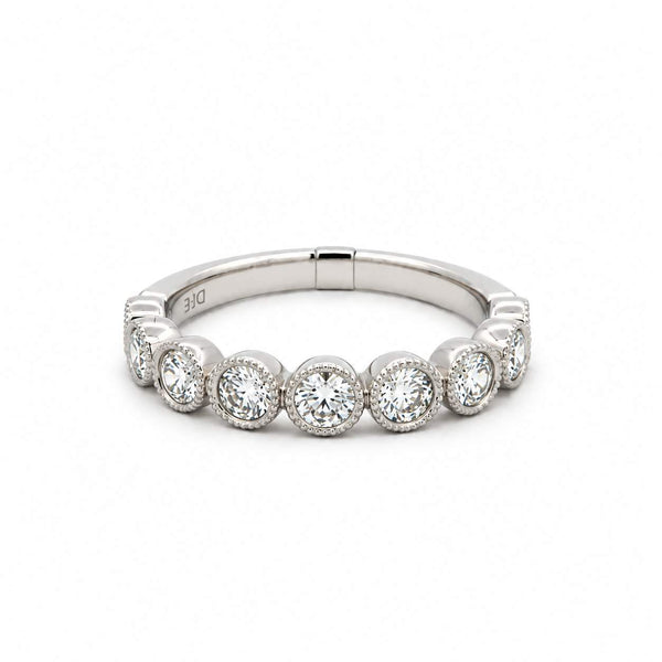 Diamond Half-Way Eternity Bezel-Set Band
