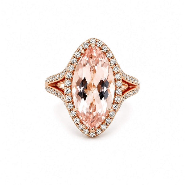 Morganite & Diamond Ring