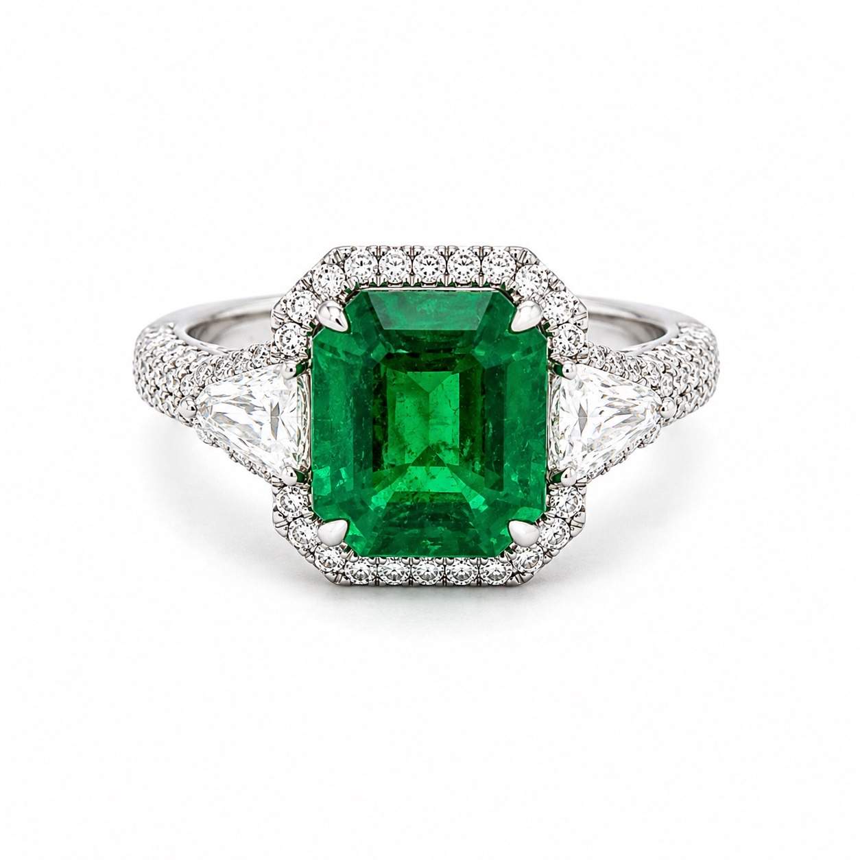 Emerald & Diamond Ring