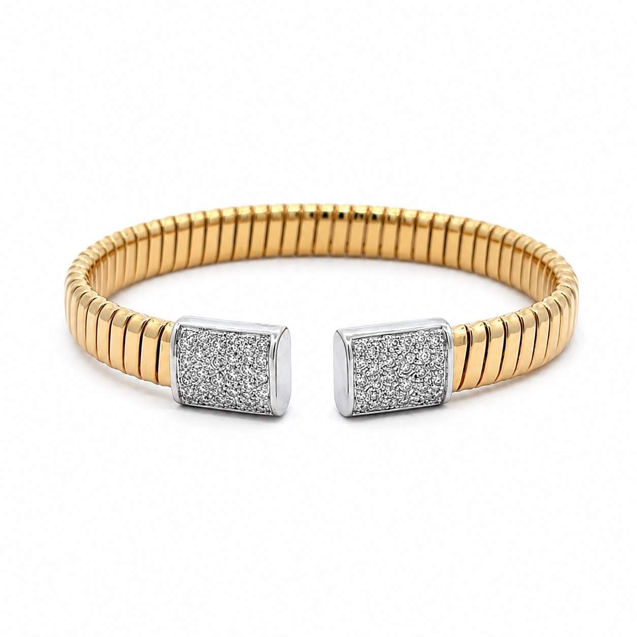 Flexible Diamond Cuff Bangle